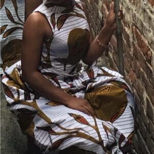 Elegant Multicolor Sleeveless Maxi Dress